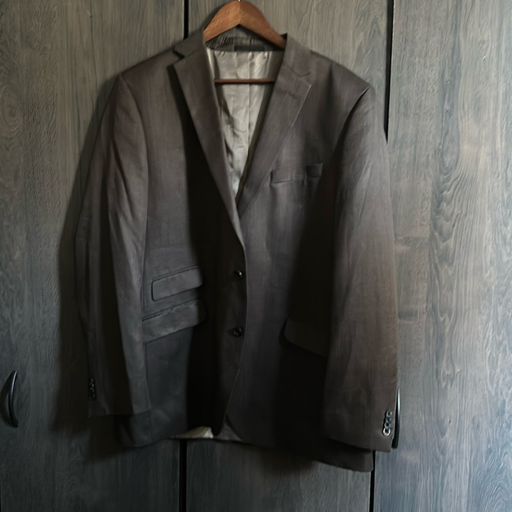 Kenneth Cole Men’s brown 46L double vented sport coat blazer